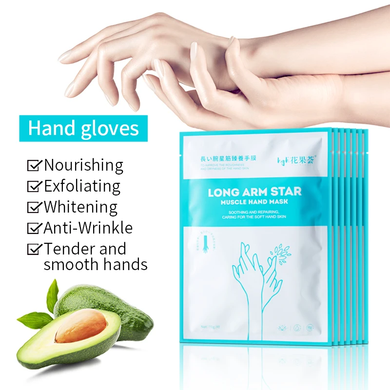 
OEM organic moisturizing hand mask sheet whitening nicotinamide beauty hand mask moisturizing exfoliating repairing hand mask 