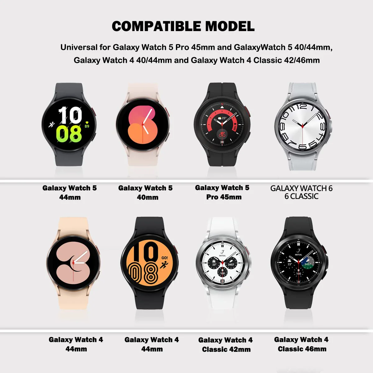 20mm 22mm Sport Silicone Strap For Samsung Galaxy Watch 6 Classic Watch Band Wristband Bracelet for Samsung Watch 6