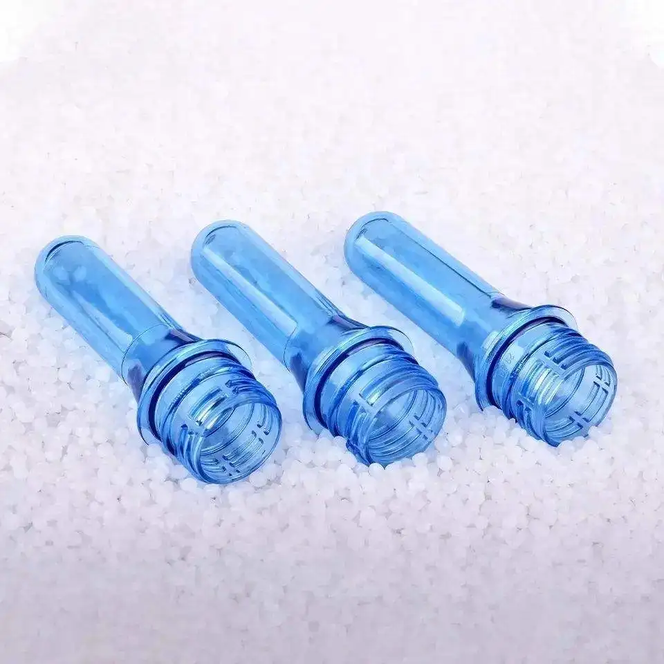 High Quality 28mm 30mm 38mm Hot Fill Blue Plastic Transparent Pet Water Preforms for Blowing Beverage Bottle Pet