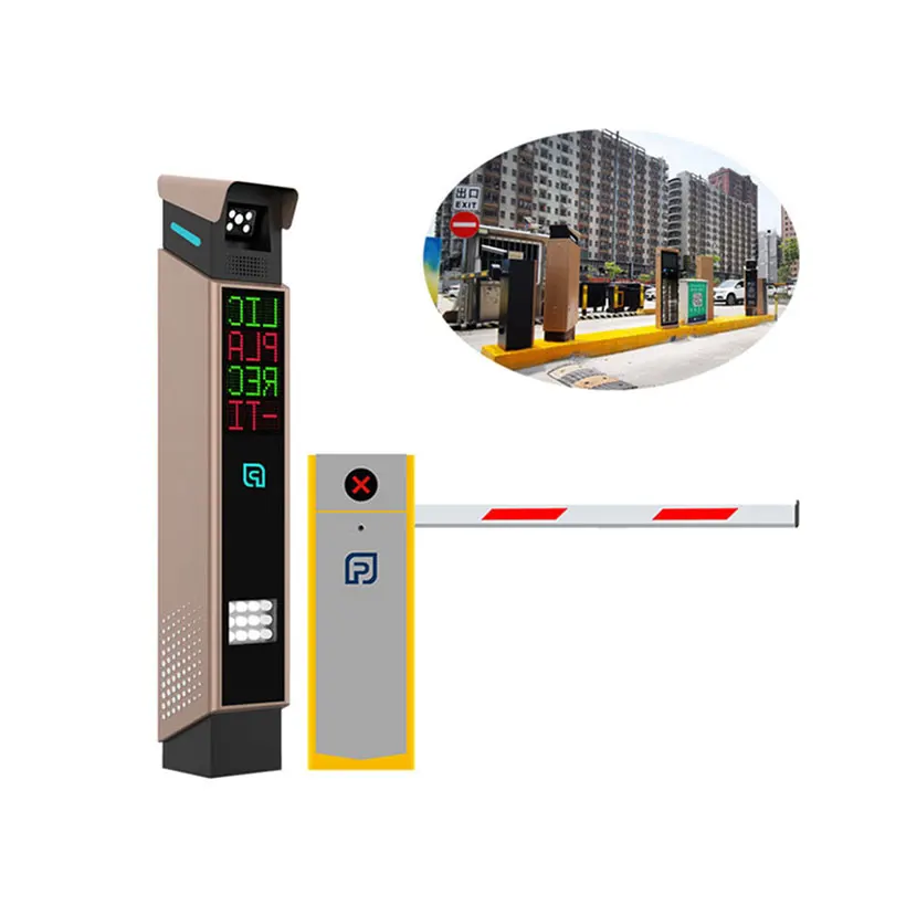 rfid alpr automated license plate recognitin standalone global shutter camera LPR Barrier vehicle management alpr system