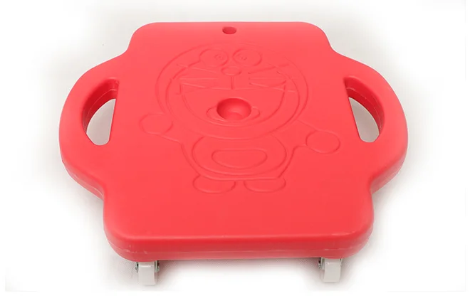 Забавный самокат детский каток четыре колеса из искусственной кожи пластмассовый скутер для тренажерного зала