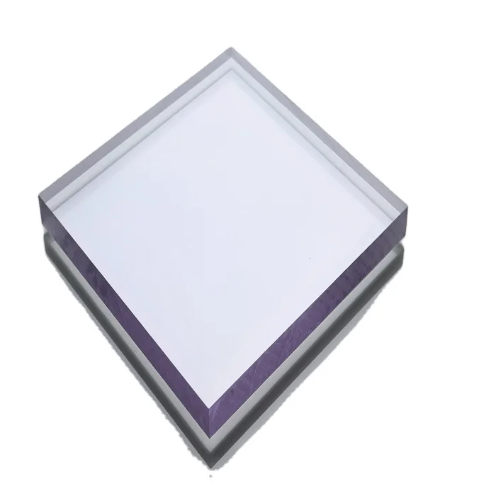 Not reflective transparent plastic PC panel