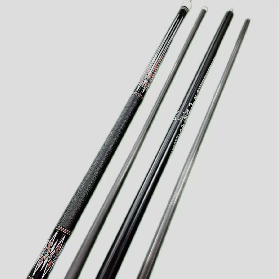 Factory hot sale pool cue with carbon fiber shaft billiard cue 12.5mm 1/2 billiard stick Cue factory China Manufacturer