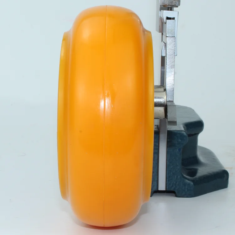 5 inch 100mm heavy duty PU hummer caster wheel with plastic core