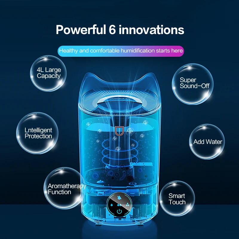 3 л usb Распылительная насадка, распылитель тумана, домашний большой увлажнитель воздуха, увлажнитель, подарочный набор, ультразвуковой увлажнитель для ароматерапии