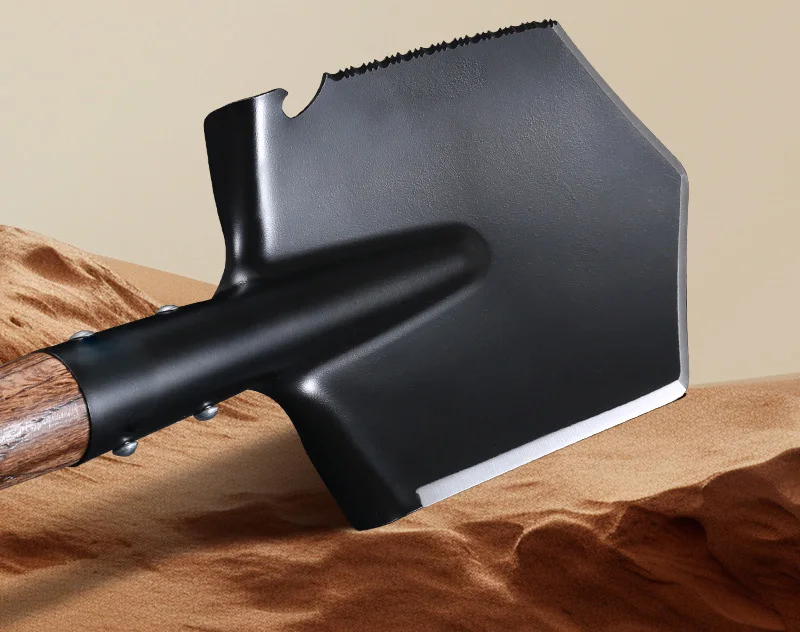 Multifunctional Outdoor Shovel with Wooden Handle Short Handle Spades & Shovels