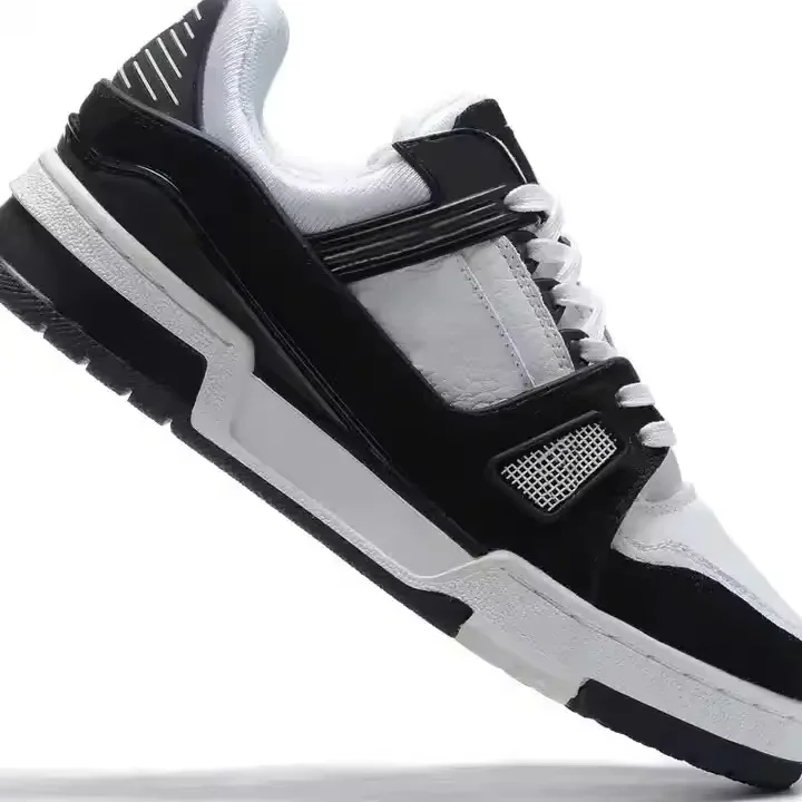 Hot Design Lace-up Genuine Leather Unisex Casual Shoes High Quality Fashion Luxury Sneakers for Men 2024