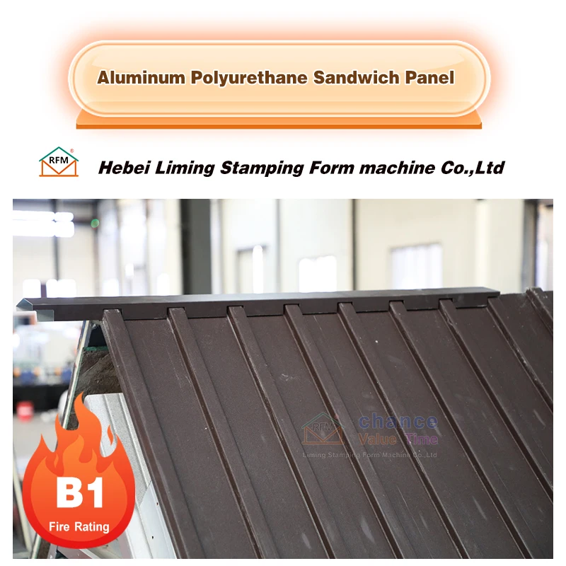 Hot selling insulation metal sandwich panel LM-PU panel 072 sandwich panel homes for home building materials