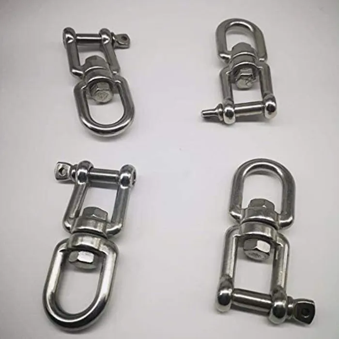 Factory Direct Stainless Steel Swivel Anchor Chain Swivel Jaw And Eye Link Swivels For Keychain Dog Leash