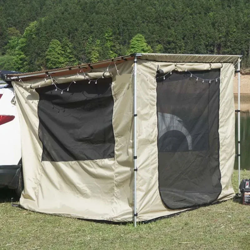 Best 4x4 Outdoor Camper Foldable Sun Shade For Van Vw Car Transporter Waterproof Durable Awning Tent Room With Zipper