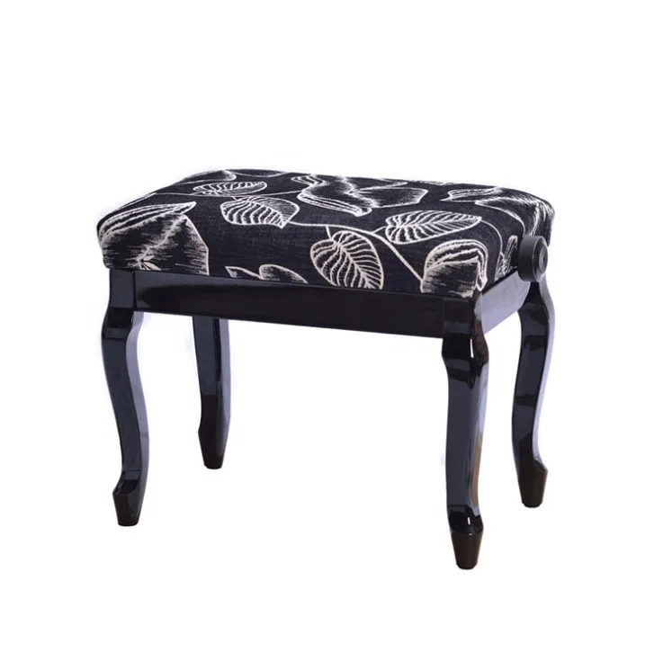 Linen fabric single person lift piano bench Electric piano stool