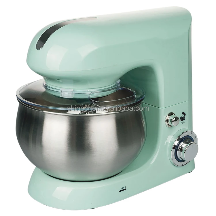 1300 Watts 3 In 1 Electric Food Mixer Planetary Pastry Master Kitchen Stand Mixer Green Color 5L Food Processor