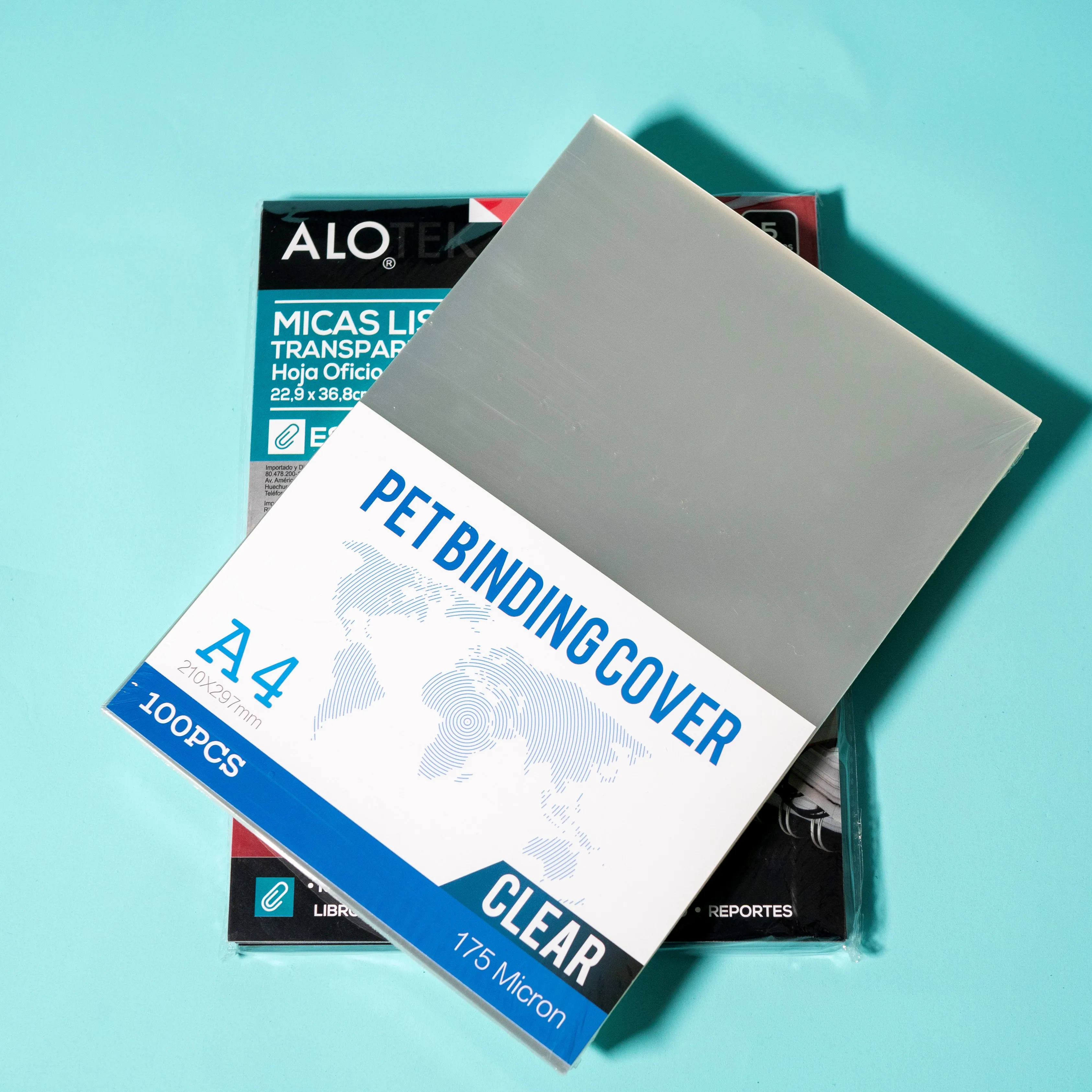 transparent pet binding cove for stationery