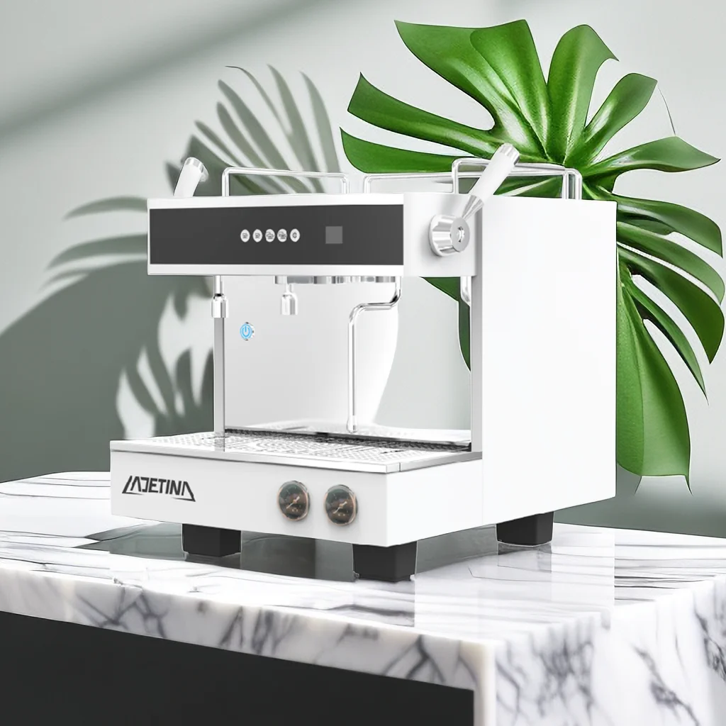 Espresso Machine Commercial Dual Pressure Gauge Single Boiler Coffee Machine Semi Automatic Espresso Coffee Machine For Shop