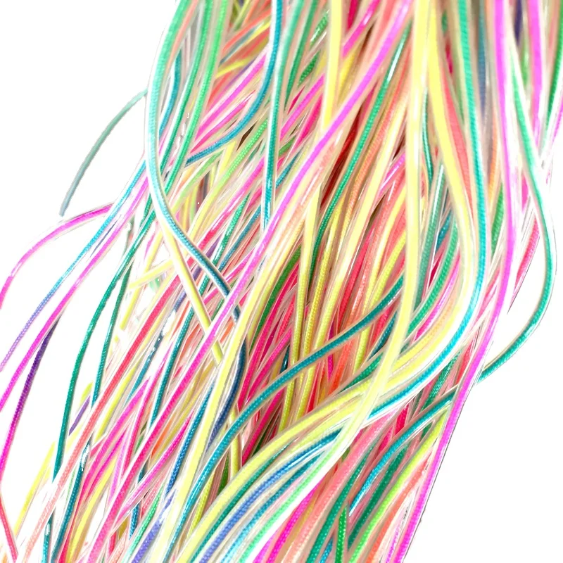 Fitness Sports indoor skipping rope accessories rainbow flexible glue Rubber rope 3mm thickness customized