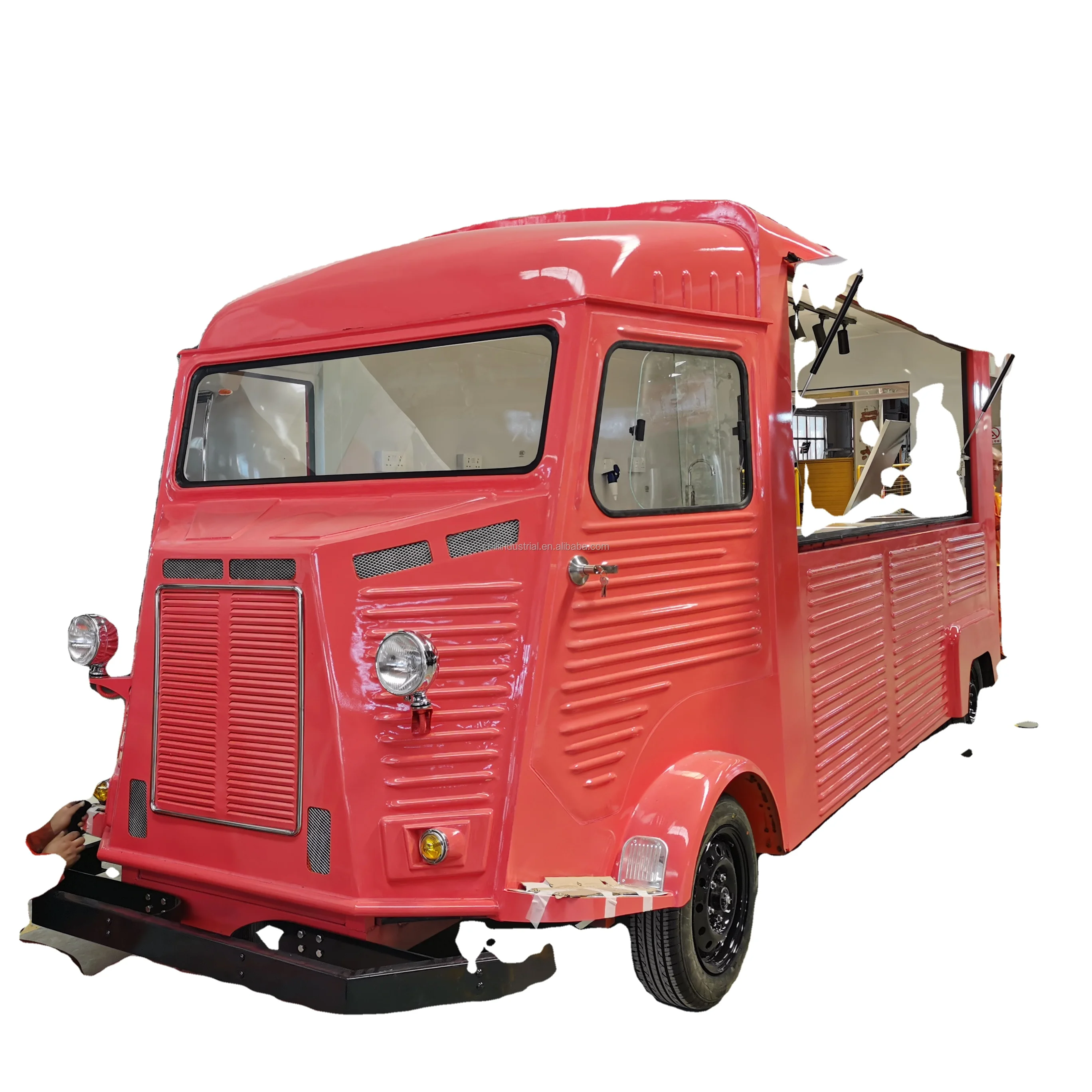 Catering Concession Food Trailers Fully Equipped Foodtruck Fast Food Cart Coffee Ice Cream Aluminum Customized Water Tanks