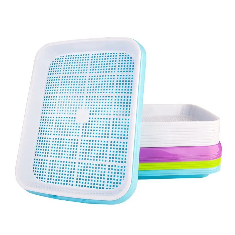 Double layer sprouts plastic seed tray