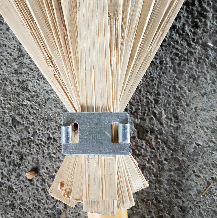 26 Teeth Bamboo Rake Lawn rake steel frame Wooden handle
