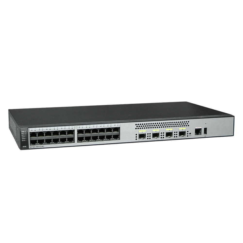 Good Quality Hw S5720-28x-li-ac 24-port Gigabit Electric 4-port + 10 Gigabit Network Switch