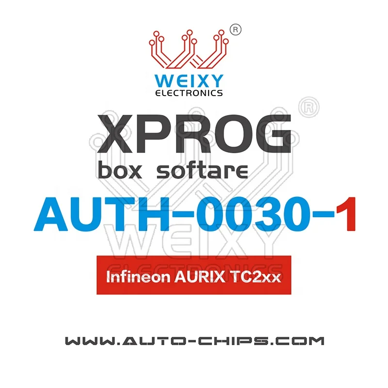 AUTH-0030-1 Infineon TC2xx программное обеспечение для XPROG-BOX