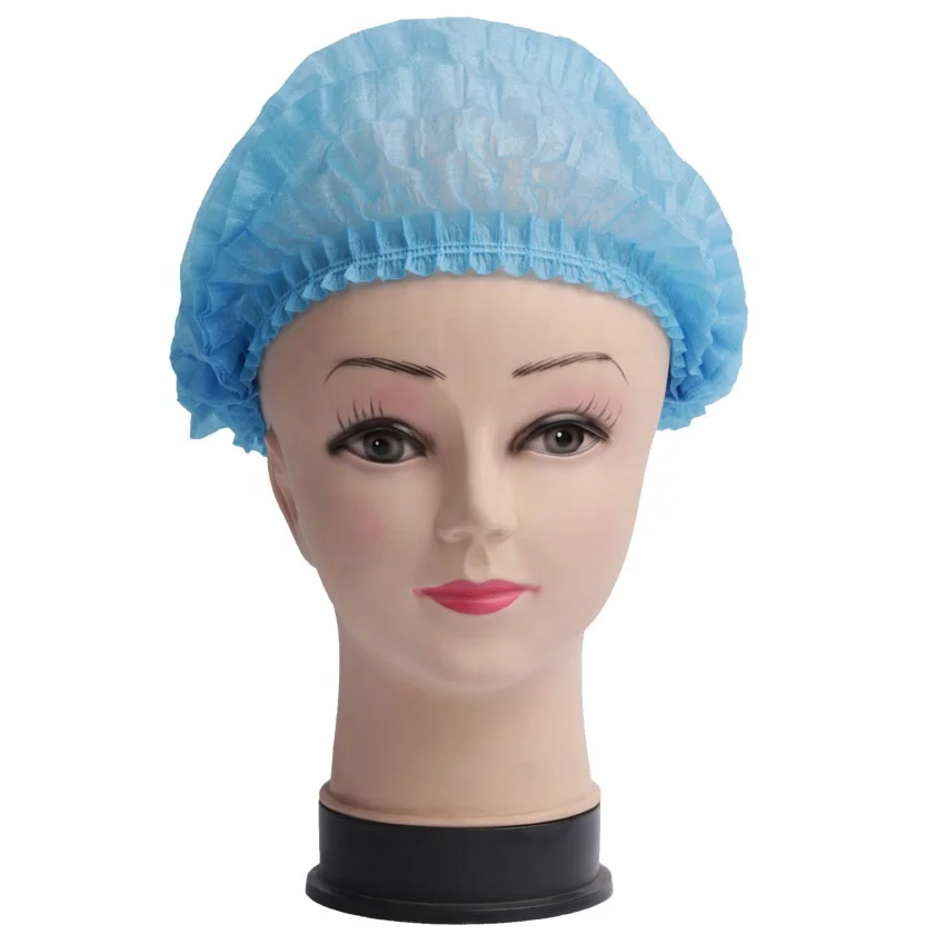 Surgical Mob Cap Disposable Hair Nurse Caps Non-woven Medical Strip Clip Net