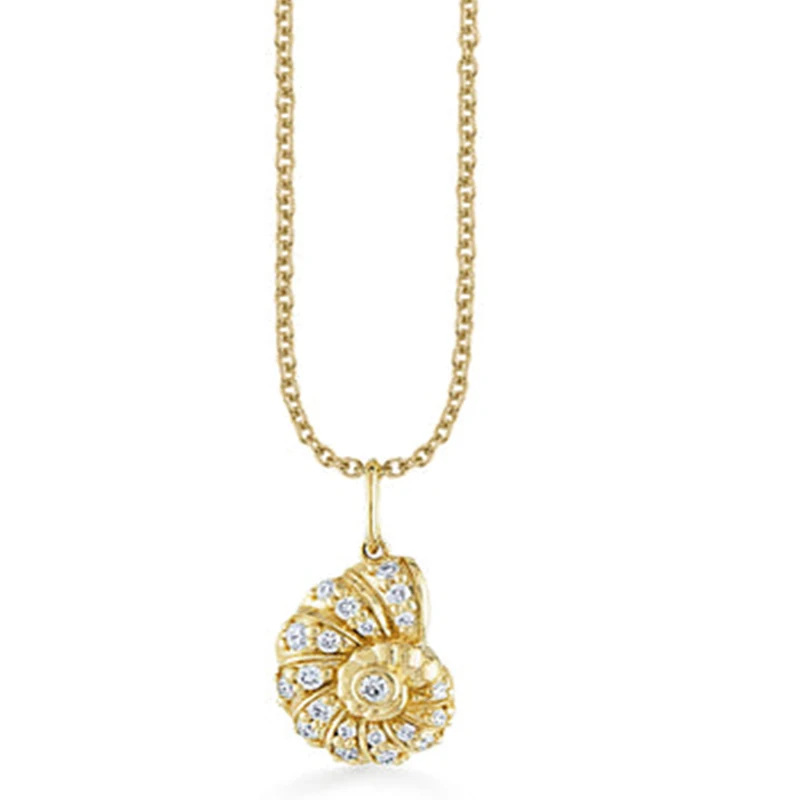 Gemnel 925 Sterling Silver Dolphin Pendant with 5A Cubic Zirconia Gold Plated Fine Jewelry for Wedding Gift Trendy Link Chain