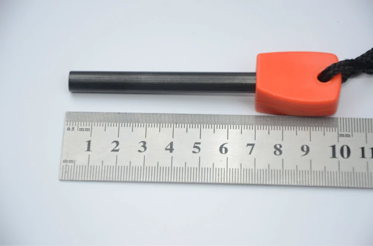 Wholesale fire starter paracord outdoor ferro rod fire starter black flint stone fire starter