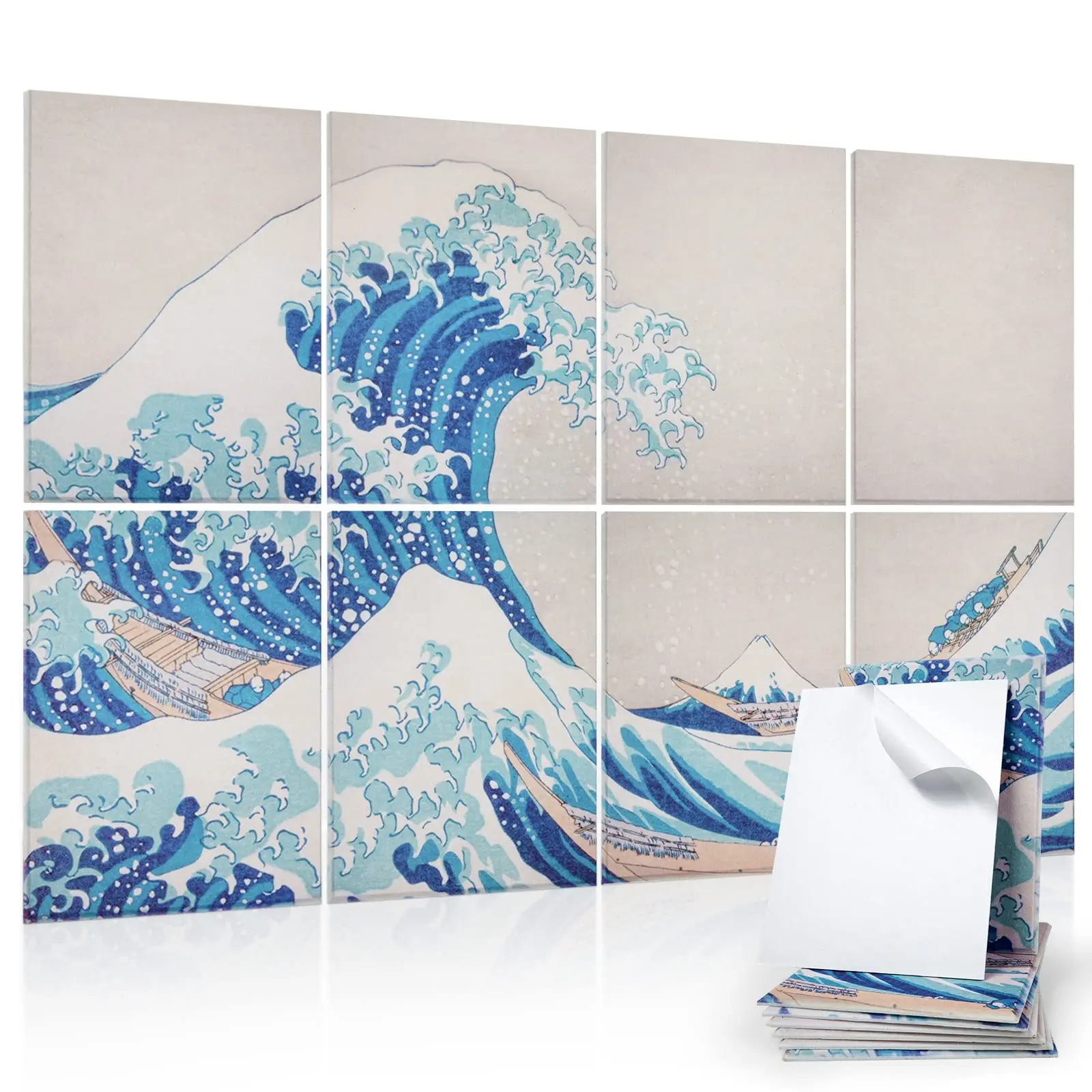 Art Painting Acoustic Panels 3 Panels Set HD Printed Modern Acoustic Wall Panels For Office Studio