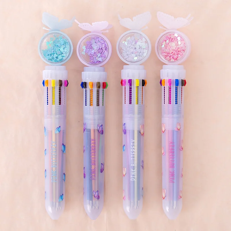 New Style Fancy Unicorn 10 Color Ball-point Pen For Kid Gift School &Office Supplies Kawaii Stationery Pen Ballpoint Supplier