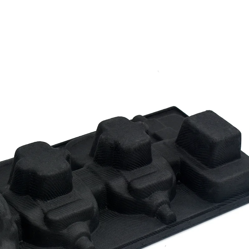 Custom Design Biodegradable Recycled Packing black Molded Pulp Kraft Packaging Paper Pulp Tray for electronics