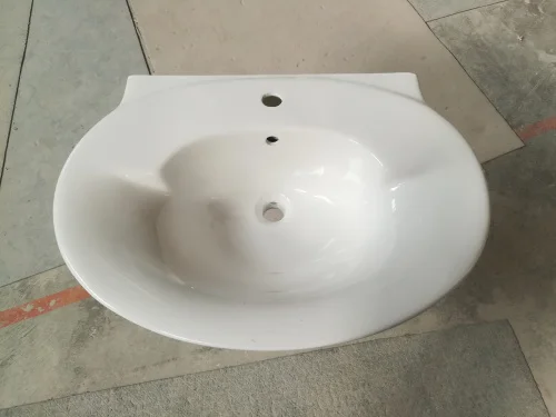 factory price Ethiopia popular style Small size Hot selling pedestal wash sink basin bathroom sanitary ware
