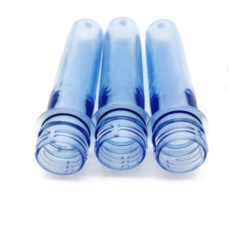 Pet preforms solution manufacturing custom 28mm 30mm 38mm 48mm neck size plastic transparent pet preform for water bottles