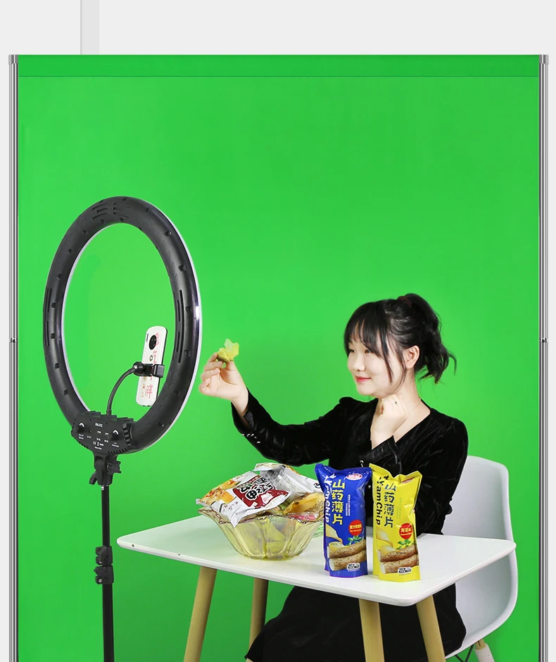2*2M Green Screen Stainless Steel Stand Support Frame Photography Background Backdrop Stand for Photoshoot