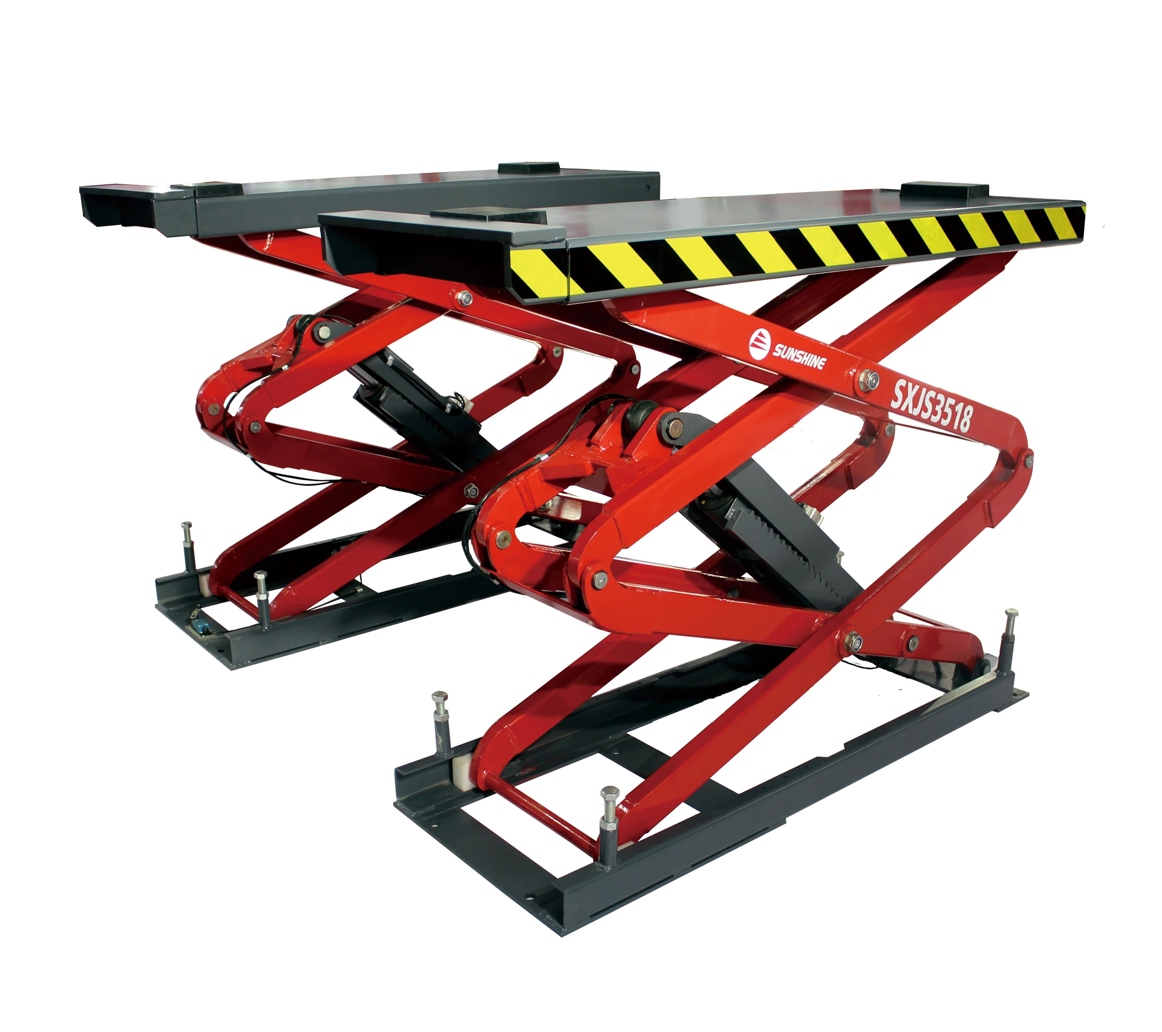 3500kg portable small double car scissor lift
