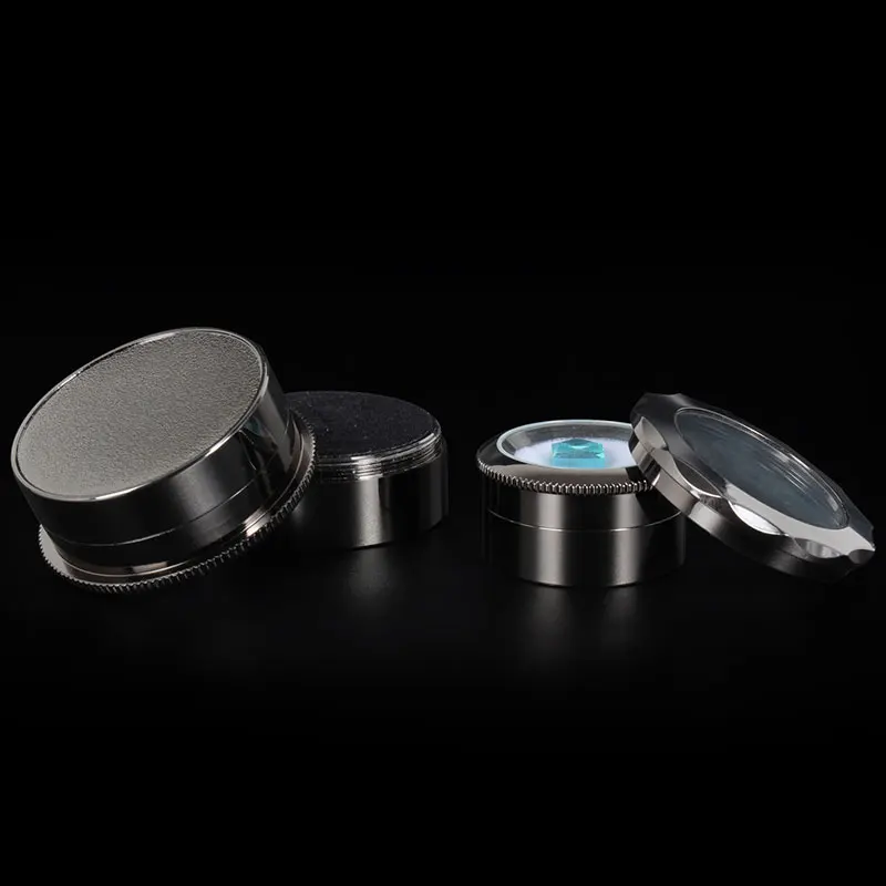 Wholesale Diamond Display Metal Case Stone Storage Box Gem Packaging