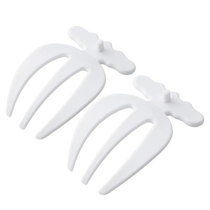 2pcs/Set Fruit Salad Mixer  Claw Stainless Steel Fruit Vegetable Salad Tools Server Kitchen Tool For Home Restaurant