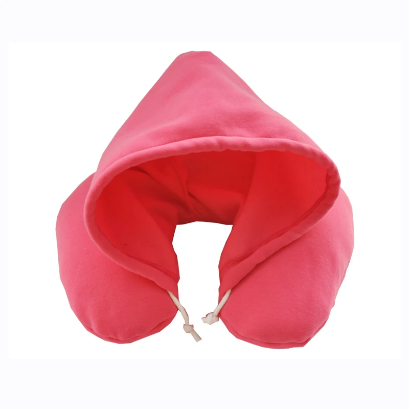 Comfortable New Design U Shape Hoodie Pillow custom Travel Neck Pillow