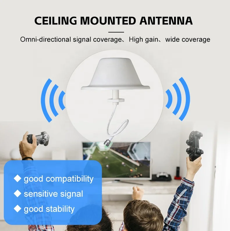 High Gain Omni Ceiling Antenna 692-3800Mhz 4G 5G Ceiling Antenna Indoor Antenna Ceil Omni