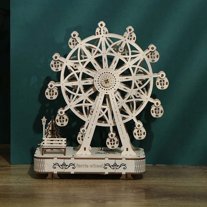 Wooden Handicraft Toys Assembly Wood ferris wheel 3D assembled set