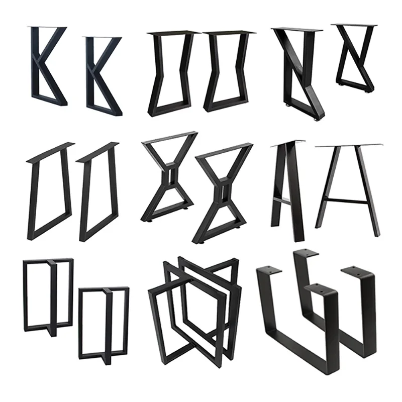 Black Dining Table Support Tea Desk Metal Replacement Feet Steel Sofa Furniture Legs Accessory Furniture Sofa Legs