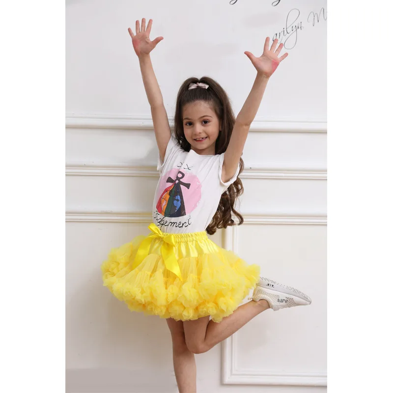 New Toddler Girls Lace Tutu Skirts Fluffy Children Ballet Skirts  Princess Tulle clothes