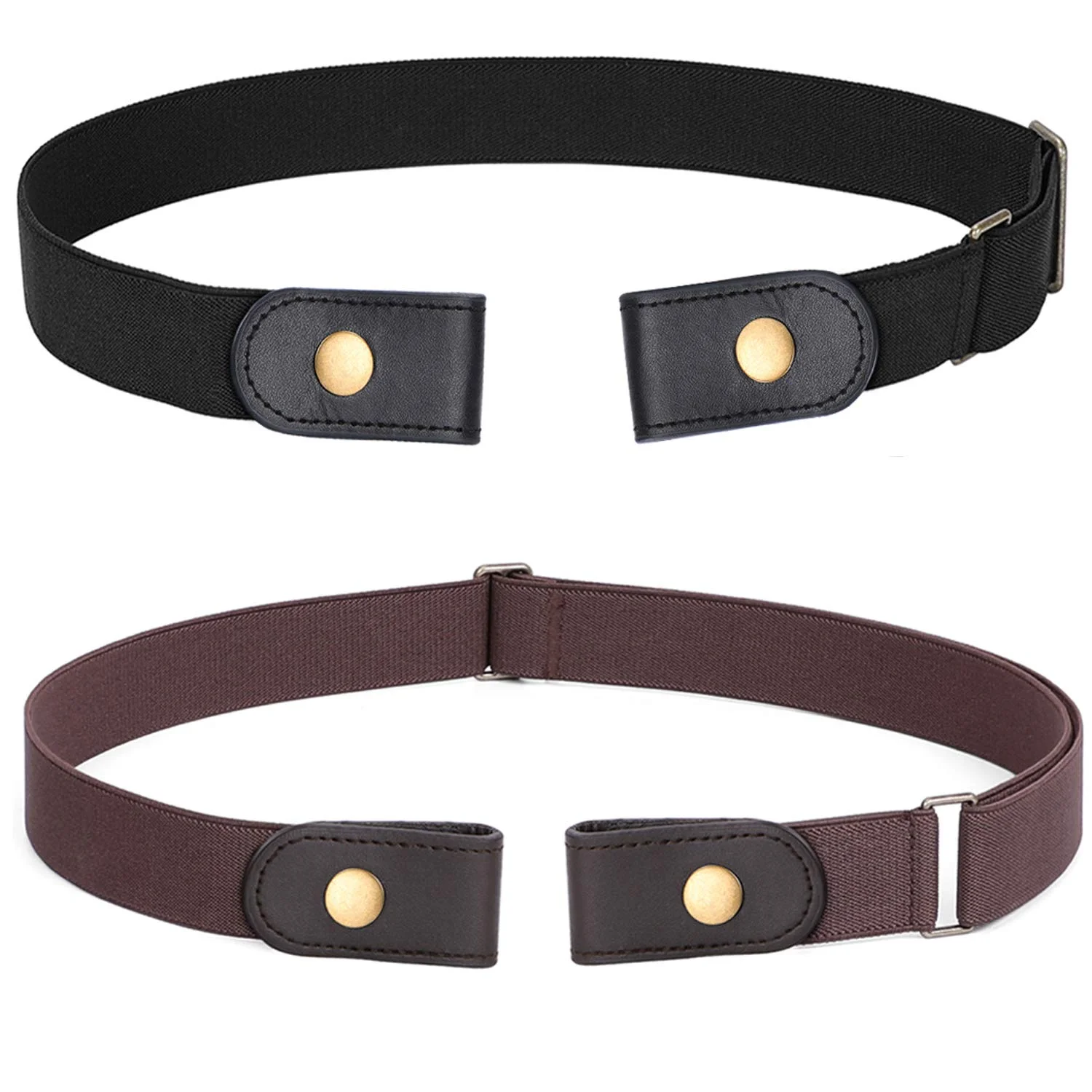 OEM Buckle-Free Waist Belt For Jeans Pants No Buckle Stretch Elastic Waist Belt For Women/Men