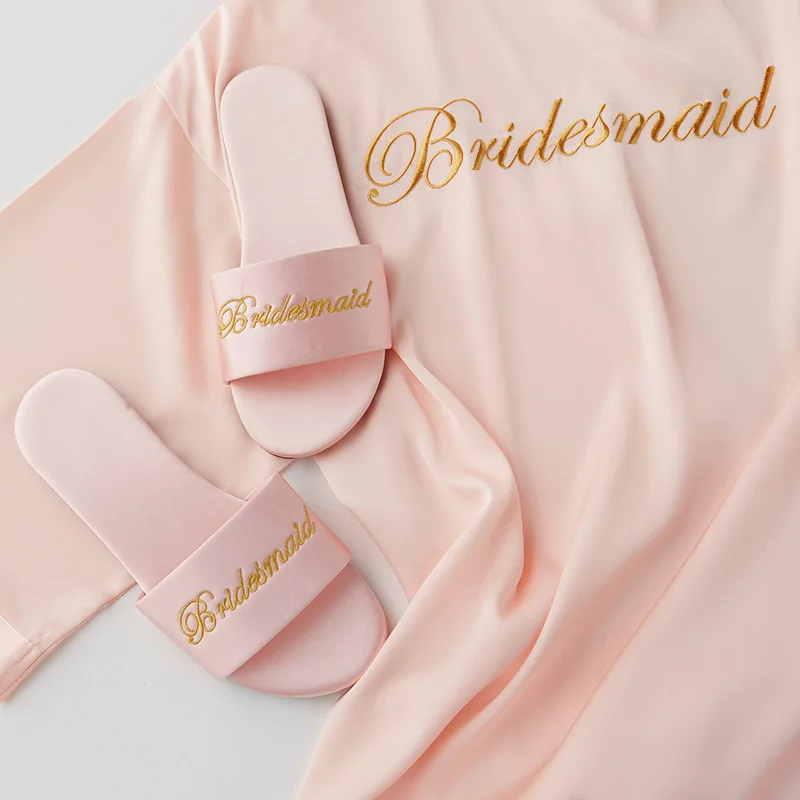 
Custom High Quality Indoor Red Satin Platform Bride Bridal Mules Slippers for Women 