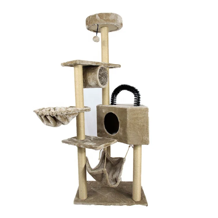 
Luxurious cat scratching tree house indoor scratch board 
