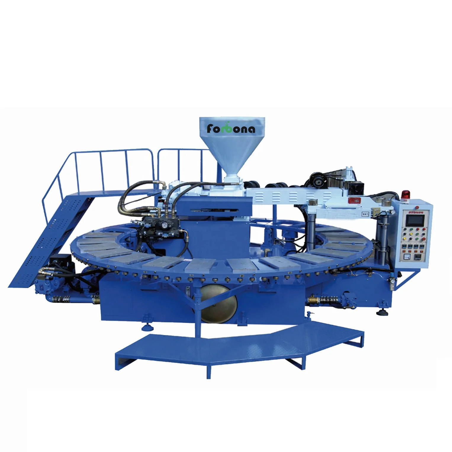 AUTOMATIC ROTARY TYPE PVC/TPR SHOES AND SLIPPER AND SANDAL AIR BLOWING  INJECTION MOULDING MACHINE SHOE SOLE MAKING MACHINE