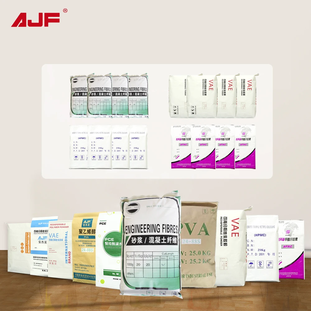 China Factory Free Sample Polypropylene Monofilament  PP Fiber PVA PCE RDP VAE HPMC Powder for Mortar Cement Plaster Board