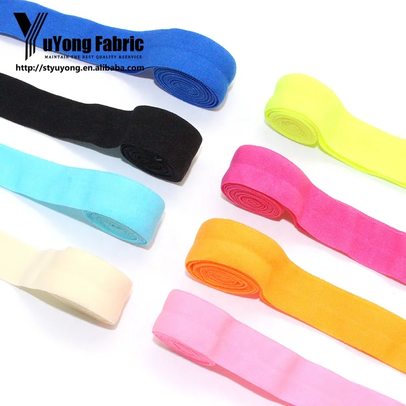 Custom Underwear Folding Underwear Bias Tape Binding Band Accessories Fold Over Elastic For Clothing