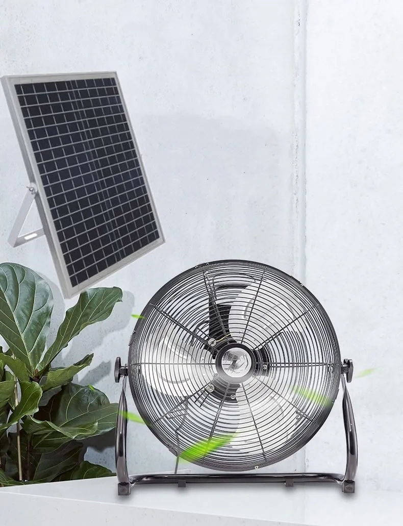 
Hot sale 20W Energy Saving remote control standing fan rechargeable ac solar fan 