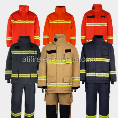 Premium Aramid Fire Fighting Clothes NFPA1971 fireman Suit EN469 Nomex Kevlar Firefighter Suits Aramid Fire fighting clothes