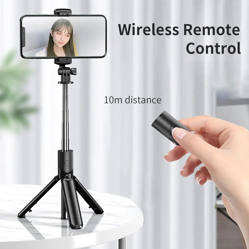 Wholesale Price Portable Universal Black Camera Tripods Mini Selfie Stick Phone Tripod for Shooting Vlog Video Photo